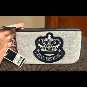 Juicy Couture Black Label zip top wristlet NWT